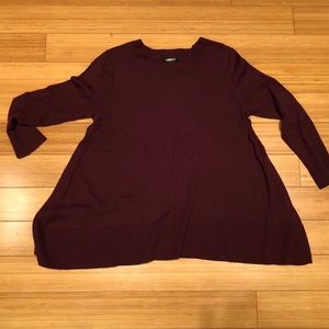 DKNY Deep Burgandy light weight sweater